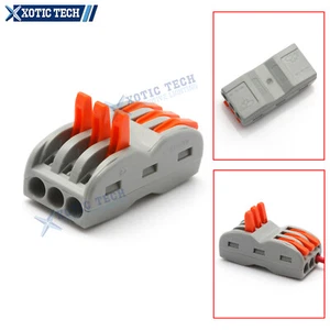 10x Triple Compact Quick Wire Splice Connectors For Car LED Light Bar, Fog Lamp - Picture 1 of 8