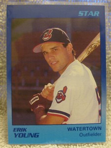 Erik Young 1989 Star Company Watertown Indians Minor League Baseball Mint