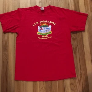 IAM Local Lodge Shipbuilders T-Shirt District 4 Union USA XL Machinst - Picture 1 of 8
