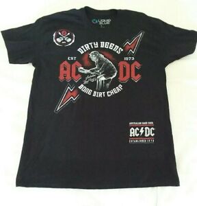 Ac/Dc Dirty Deeds Rock T Shirt by Liquid Blue, Large, est. 1973, Acdc, L