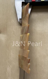 Selected Gold Mother of Pearl 10pcs Trapezoid Inlay Set for Les Paul Standard - Picture 1 of 4