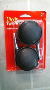 DoitBest 226440 Twin Wheel Casters, 2", FREE SHIPPING