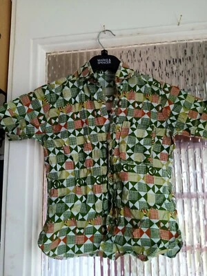 Preowened Boys Handmade African Print Shirt. Age 6 - 7 Years  — 第 1/4 张图片