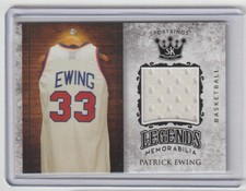 PATRICK EWING Knicks 2018 Sport Kings GAME WORN JERSEY Relic #LSM-3 Mint SWEET