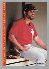 Jose Oquendo 1993 Fleer #513 St. Louis Cardinals