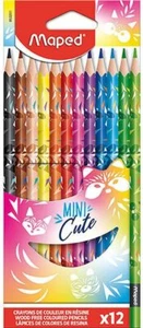 Lápices de Colorear Decorados Maped 862201 Mini Lindos Colección - Paquete de 12 - Imagen 1 de 2