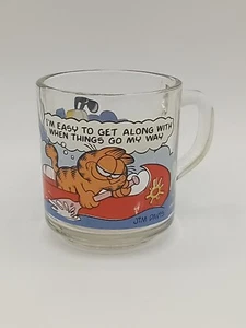Vintage 1978 McDonalds Garfield and Odie Glass Mug Coffee Cup Jim Davis - Picture 1 of 3