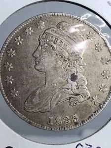 1835 Capped Bust Silver Half Dollar Appears Extra Fine Circulated Grade Yourself - Picture 1 of 9