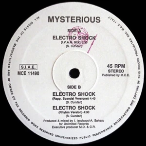 Mysterious- Electro Shock Italy Techno House 1990 MCE-11490 Vinyl 12'' - Picture 1 of 1