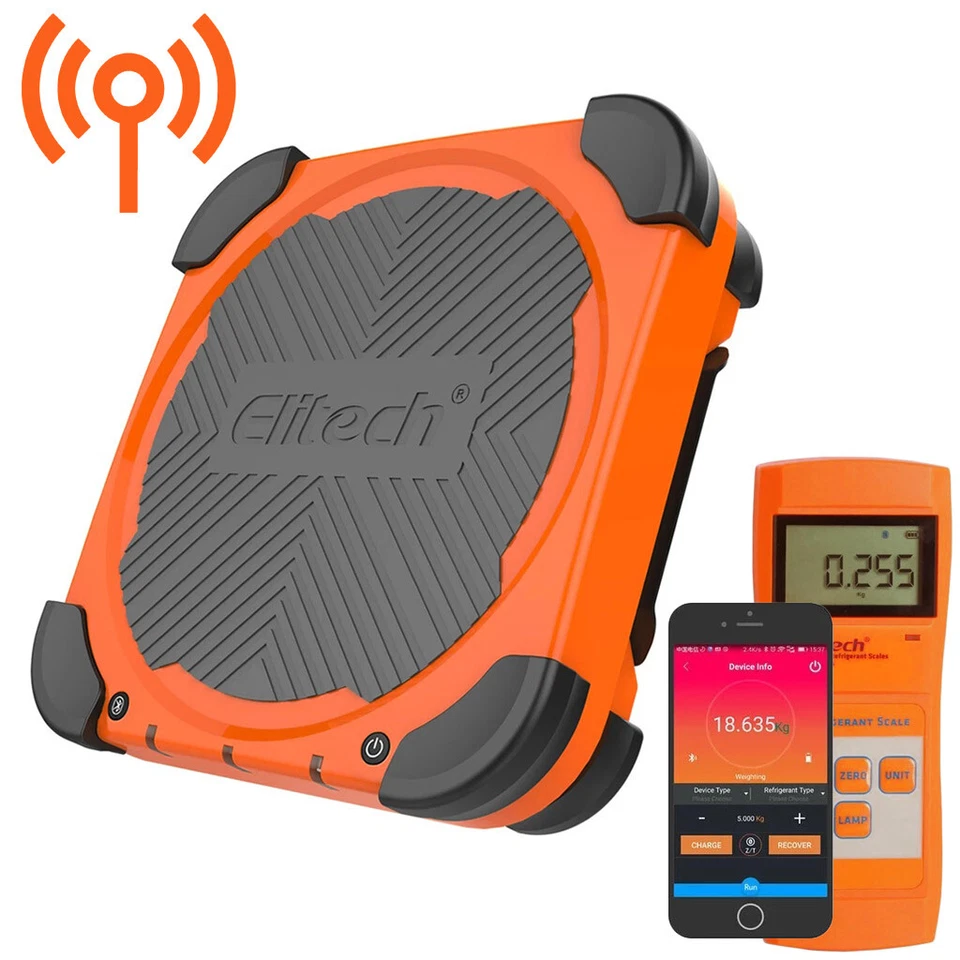 Báscula para refrigerante balanza digital inalámbrica balanza de medición balanza de llenado 100 kg Bluetoth - Imagen 1 de 4