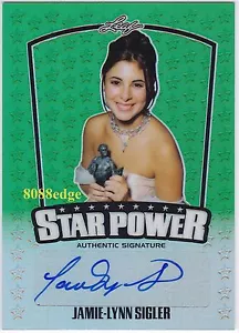 2015 POP CENTURY STAR POWER AUTO-JAMIE LYNN SIGLER #5/10 AUTOGRAPH"THE SOPRANOS" - Picture 1 of 9