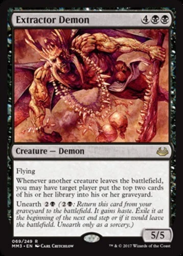Extractor Demon ~ Near Mint Modern Masters 2017 MTG Magic UltimateMTG Black Card - Image 1 of 1
