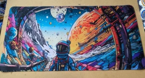 Colourful Space-Themed XL Gaming Mouse Pad Desk Mat 60 x 30cm | New UK Seller - Picture 1 of 9