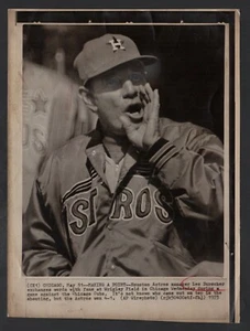 1973 Press Photo, Leo Durocher, Houston Astros vs Chicago Cubs, Astros Won 4-1 - Picture 1 of 2