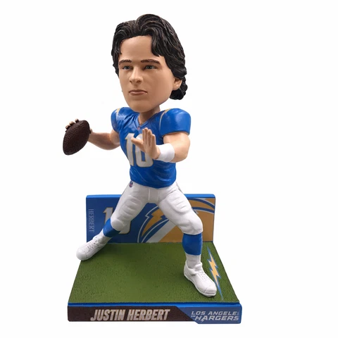 Justin Herbert Los Angeles Chargers Big Ticket Series Bobblehead NFL Cover