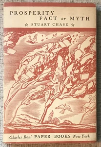 CHASE " PROSPERITY: FACT OR MYTH? " 1929 PB VG ROCKWELL KENT COVER ART - Picture 1 of 3