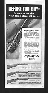 1940 Old Print Ad Advertising Remington 500 510 511 512 Rifle Guns 22LR Short