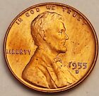 1955-D Lincoln Cent US Mint 1c - Denver Mint - Nice and Bright  (FREEPOST) E