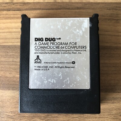 DIG DUG (Atarisoft) Commodore 64 C64  Module ...
