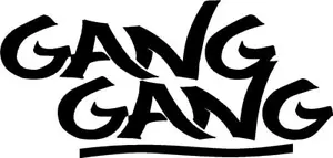 Calcomanía de vinilo pandilla pegatina tendencia hip hop estrella mundial cool chica niño - Imagen 1 de 3