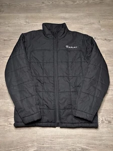 Ariat Jacket Men’s Size Small Crius Insulated Black Rip Stop Outdoor Full Zip - Picture 1 of 9