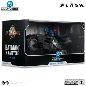 McFarlane DC Multiverse  Batman & Batcycle (The Flash)  2 pack  7" Action figure - Picture 1 of 7
