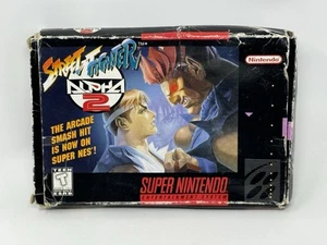Street Fighter Alpha 2 (Super Nintendo SNES) Game Box Only Rough Shape - Picture 1 of 9