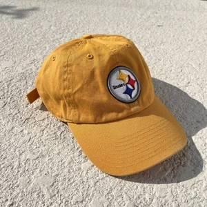 NFL Pittsburgh Steelers Baseball Hat 47’ Brand Yellow Adjustable - Picture 1 of 5
