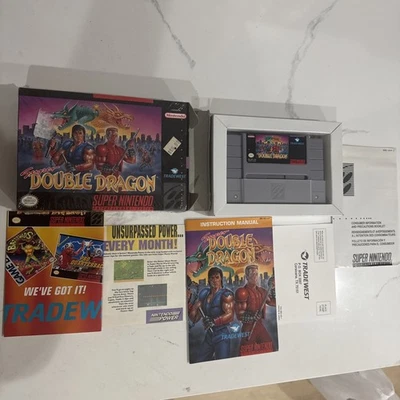 Super Double Dragon (Super Nintendo SNES, 1992) CIB w/Manual VG - Image 1 of 4