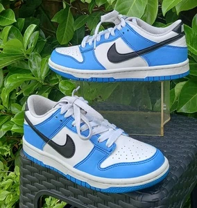 Nike Dunk Low Turnschuhe GS Foto Blau ältere Jungen...UK Gr. 3,5 - Bild 1 von 7