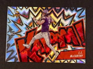 2024 PANINI ABSOLUT J.J. MCCARTHY #13 ¡ROOKIE KABOOM! INSERTO ESTUCHE-HIT SP VIKINGS - Imagen 1 de 6