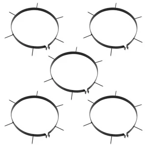  Abrazadera de aireador de césped hierro negro 11,8 pulgadas de diámetro duradera - Imagen 1 de 5