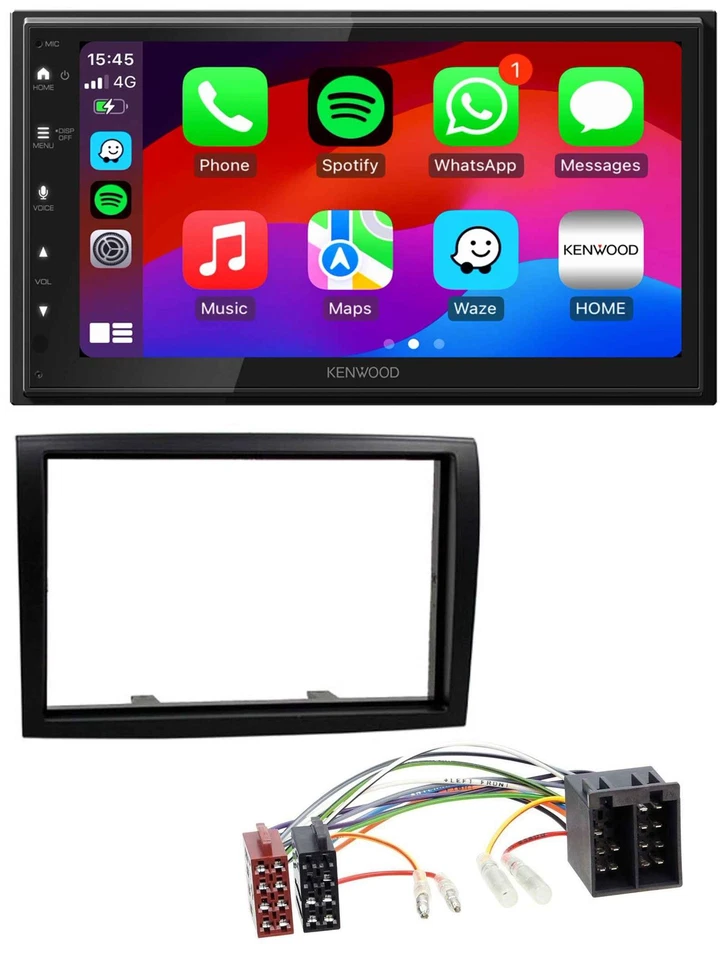 Kenwood MP3 USB DAB 2DIN Bluetooth Autoradio für Fiat Ducato Citroen Jumper Peug - Bild 1 von 4