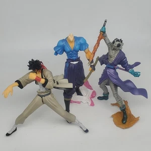 Lote de figuras de anime Rurouni Kenshin Shishio Makoto Sagara Sanosuk Samurai Champloo - Imagen 1 de 7