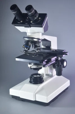 Бинокулярный составной светодиодный биологический микроскоп 40x-2000x  - Изображение 1 из 4