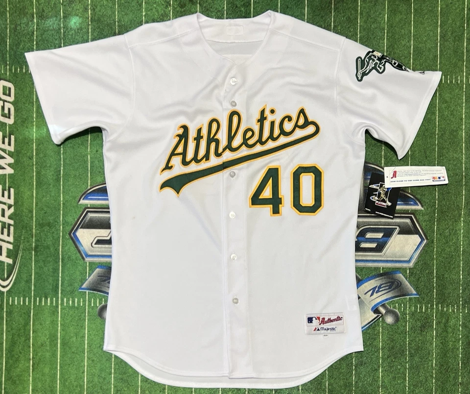 Camiseta de béisbol 2005 Rich Harden MLB Oakland A's talla 48 nueva Majestic 167 Foto 1 de 4