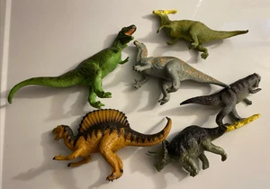 Safari LTD Dinosaurier Figuren LOT Vintage Spinosaurus T Rex Triceratops Iguanodon - Bild 1 von 17