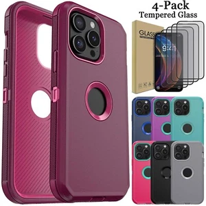 For iPhone 14 Pro Max/14/14 Pro/14+ Case Rugged Phone Cover / Screen Protector - Picture 1 of 82