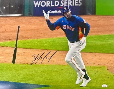 Yordan Alvarez Signed Autographed 16x20 Photo JSA Authentic 4 Houston Astros - Image 1 of 2