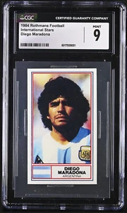 1984 Rothmans Football International Stars Diego Maradona Argentina Graded CGC 9 - Picture 1 of 2