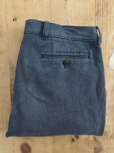 50s VINTAGE FRENCH PIQUE WORK / HUNTING PANTS corduroy moleskin workwear faded - Picture 1 of 14