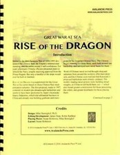 Avalanche Press Great War at Sea Rise of the Dragon Game Gold Club Unpunch bA