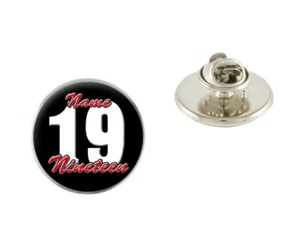 Broche insignia metal 25 mm personalizado 19 cumpleaños solapa regalo N791 - Imagen 1 de 1