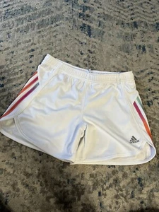 Girls Adidas Shorts colorful 3 stripe XL/16 - Picture 1 of 4
