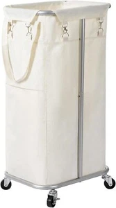 100L Rolling Laundry Hamper with Wheels Large Laundry Basket Organizer Laundry - Picture 1 of 7