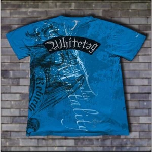 Vintage Y2K Cyber Grunge Goth Jesse Pinkman AOP Wings Whitetag T-Shirt Größe XL/2XL - Bild 1 von 3