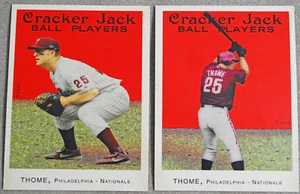 2004 Topps Cracker Jack Mini Sticker & Base Card SP Short Print Jim Thome #25 - Picture 1 of 2