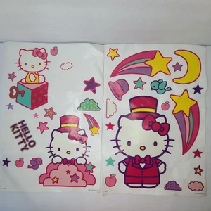 Calcomanías decorativas Hello Kitty Sanrio 2 hojas cáscara y palo reutilizables 2011 faltan - Imagen 1 de 21