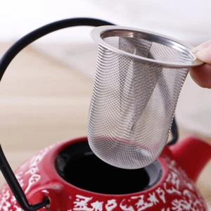Reusable Stainless Steel Tea Infuser Strainers Mesh Teapot Tea Leaf Spice Filter - Picture 1 of 17