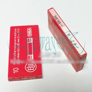10pcs SIBA 189020 F2A 7006563 6.2*32mm F 2A 500V Fuse New - Picture 1 of 2